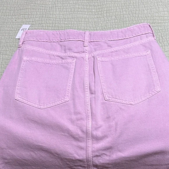 NWT GAP Light Pink Button-Front Pencil Skirt - Picture 3 of 6
